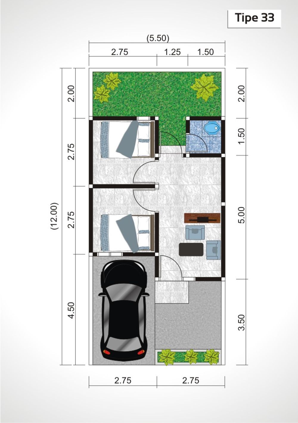 Layout Tipe 33